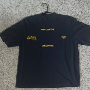 Jesus Is King Kanye West Sunday Service Mens Cotton T Shirt